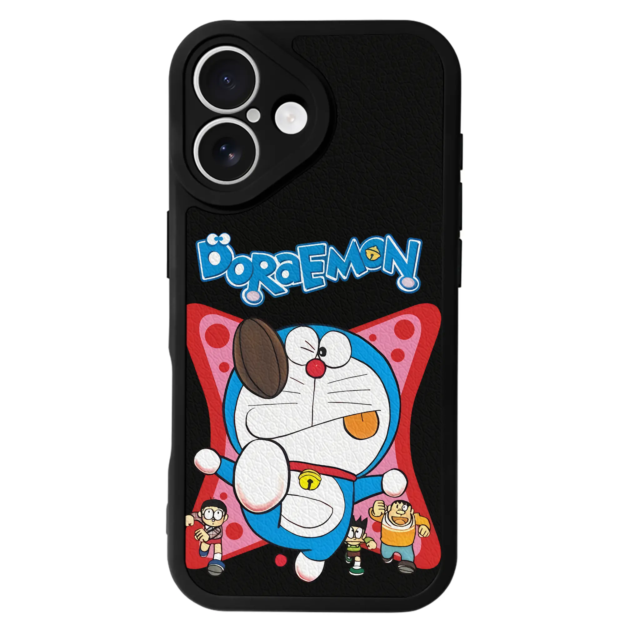 ドラえもん グッズドラえもん - IPhone 16シリーズ対応 ・ シリコンスマホケース ・ レザー調 ・ 高精度フィット ・ 耐衝撃 ・ ワイヤレス充電対応 ・ 精密カット